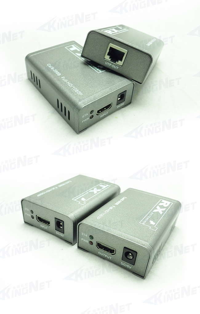 監視器周邊 KINGNET HDMI 訊號延長器 影像延長 60米 60公尺 60M 延長器 工程款好安裝