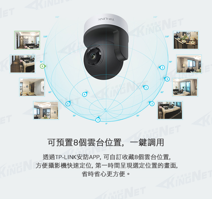 監視器攝影機 KINGNET TP-Link IP網路攝影機 旗艦機 WIFI手機遠端 搖頭機 AI智慧監控 TL-IPC42A